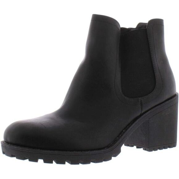 American Rag Womens Morghan Faux Leather Round Toe Booties Black 10 Medium (B,M) - Picture 2 of 2